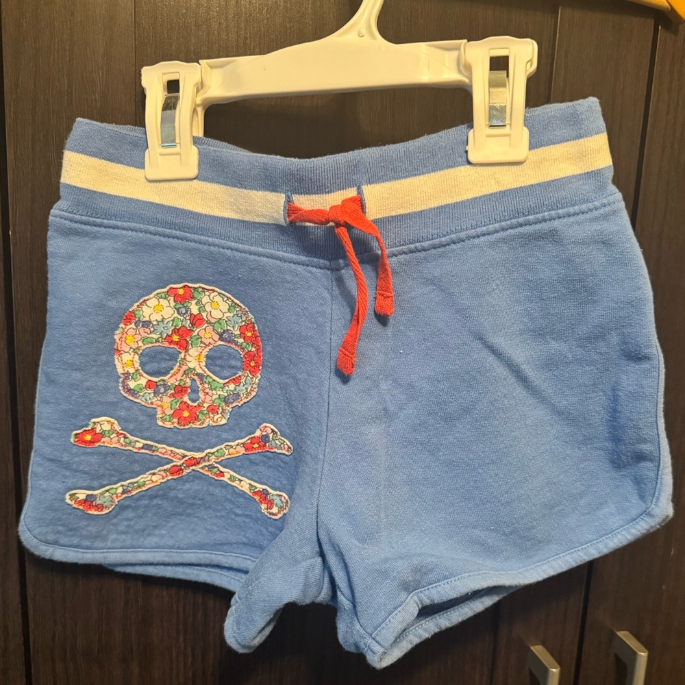 Mini Boden girls 8y pirate appliqué shorts